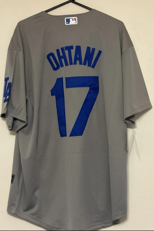 OHTANI GREY LA DODGERS BASEBALL JERSEY