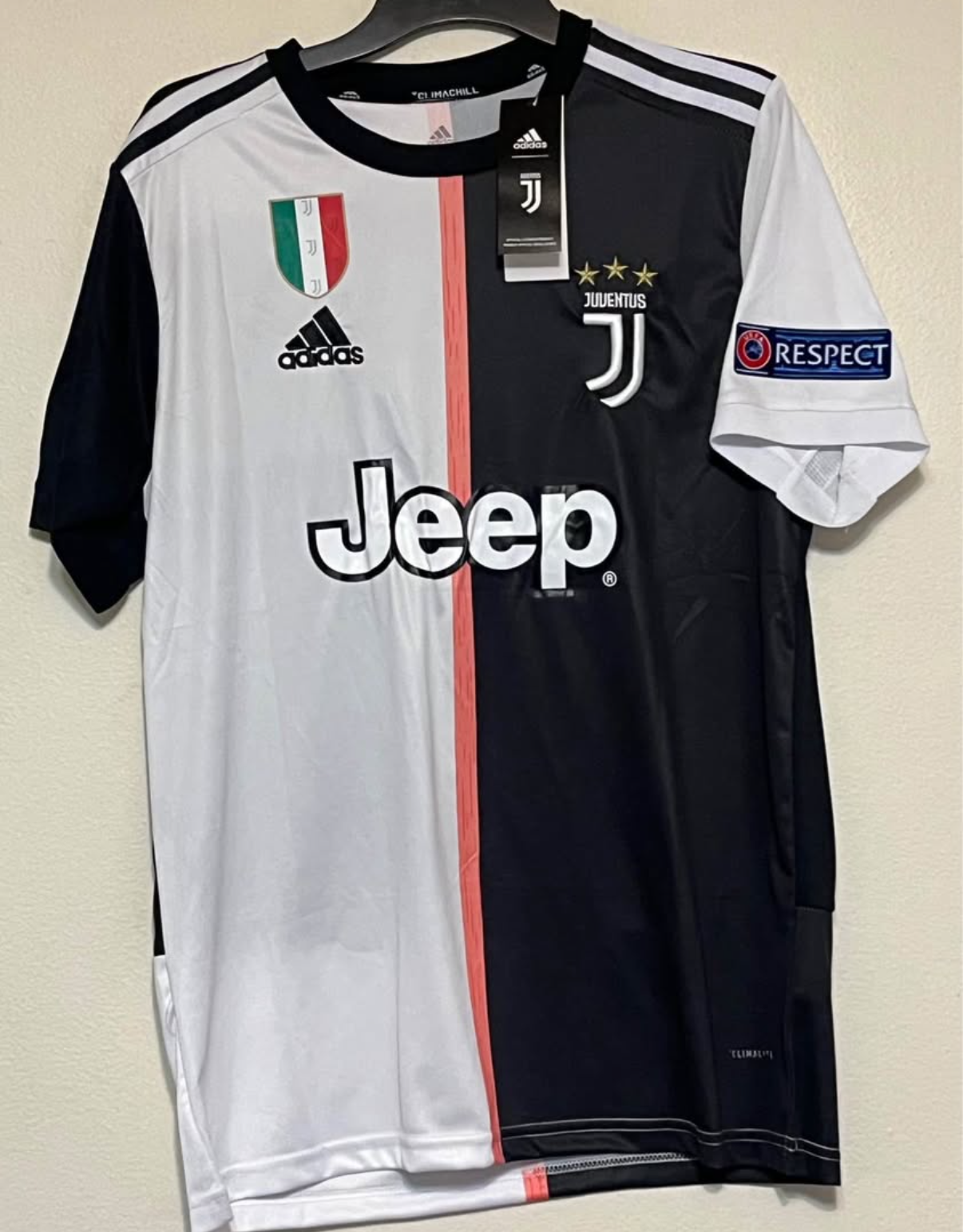 CRISTIANO RONALDO JUVENTUS CHAMPIONS LEAGUE JERSEY