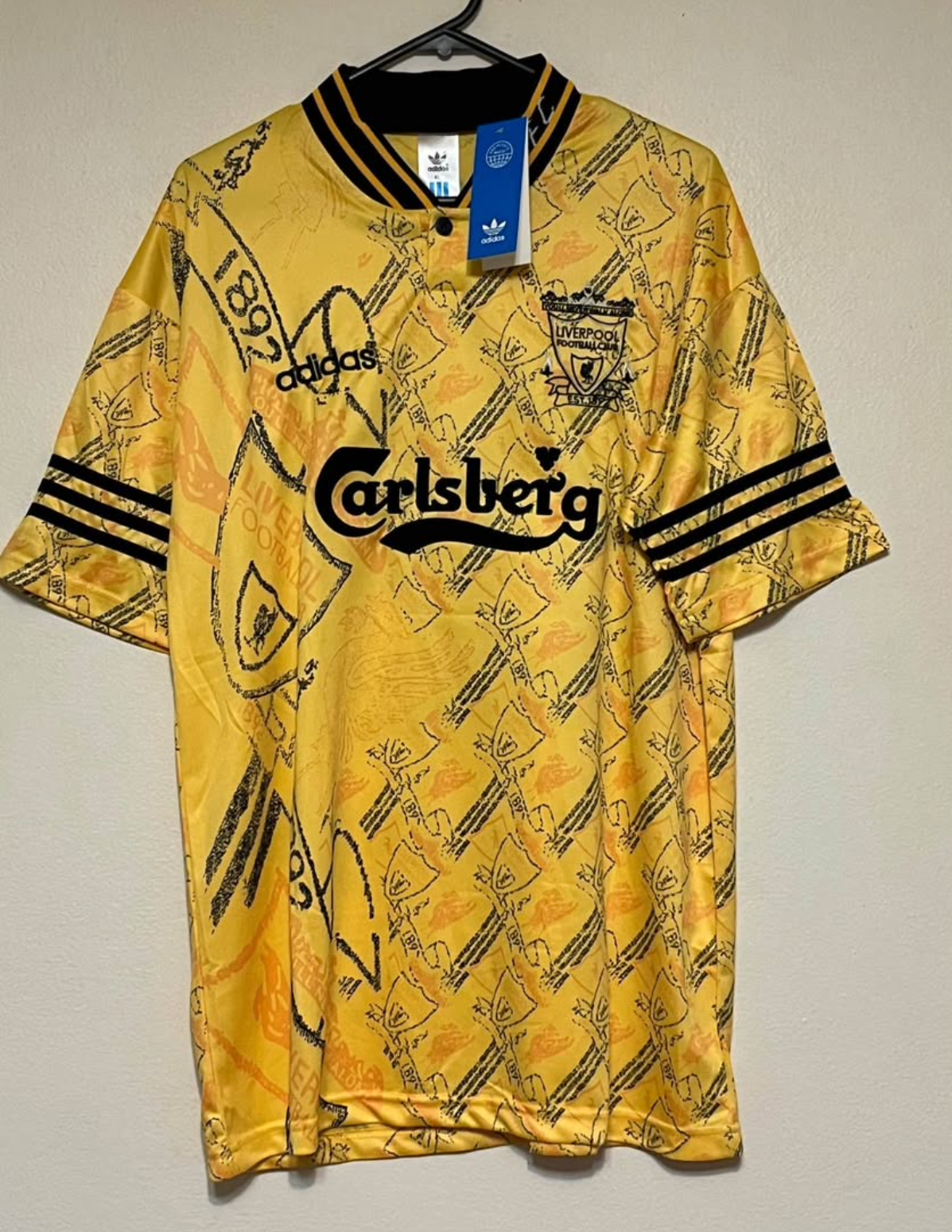 ROBBIE FOWLER LIVERPOOL AWAY JERSEY