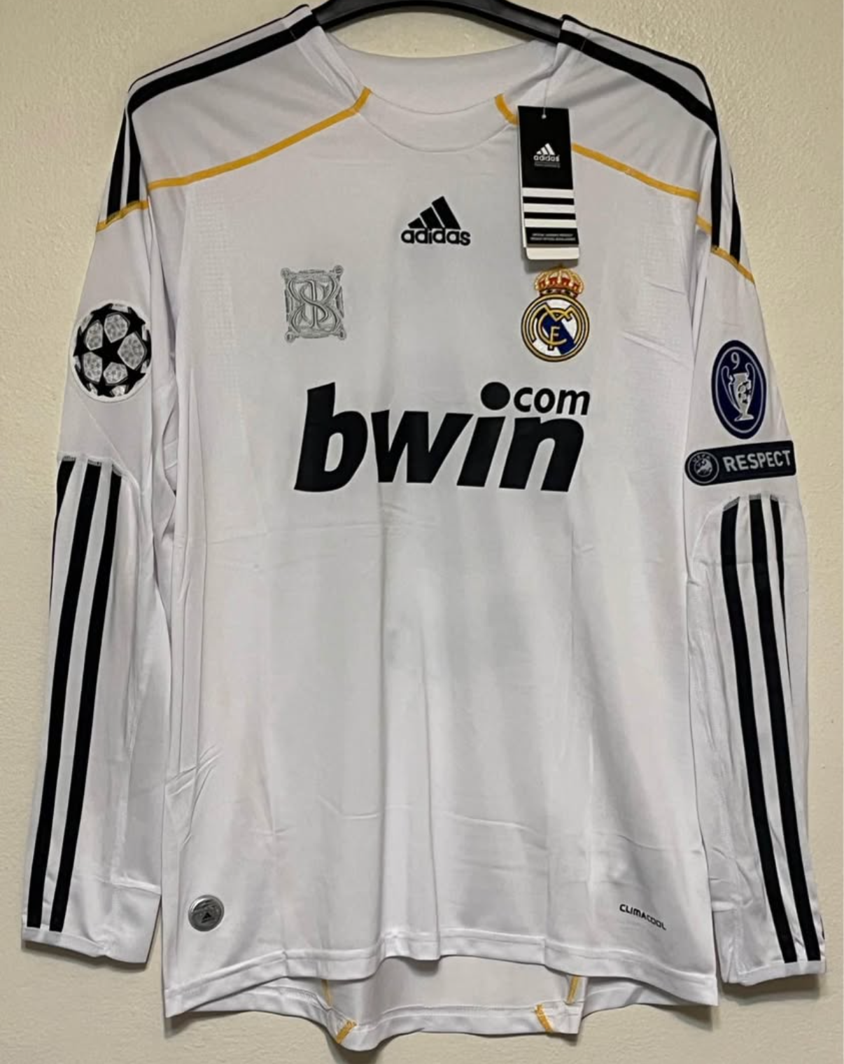 RONALDO NAZARIO REAL MADRID LONG SLEEVE JERSEY