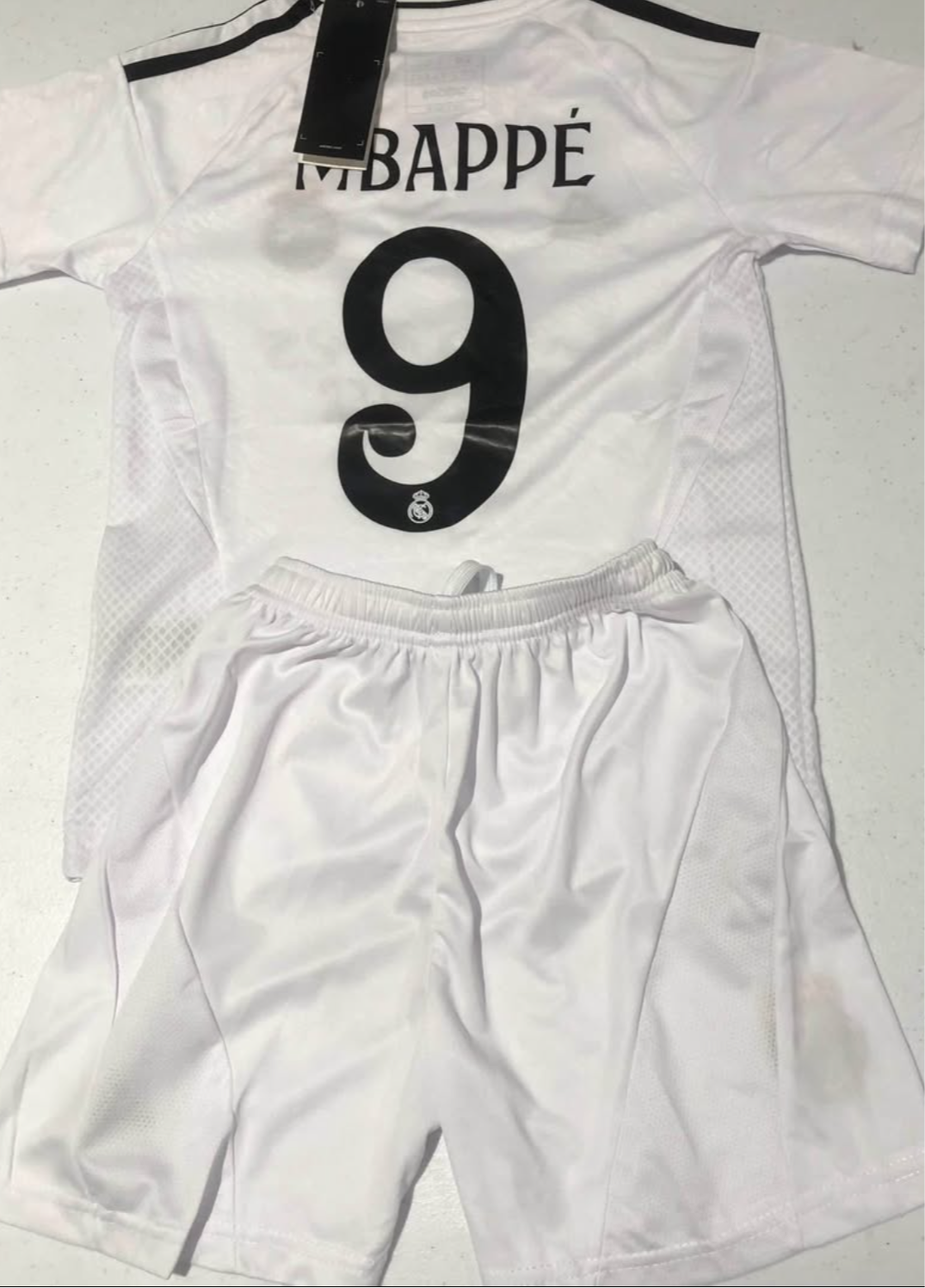 Mbappe Real Madrid Home 24/25 kids set