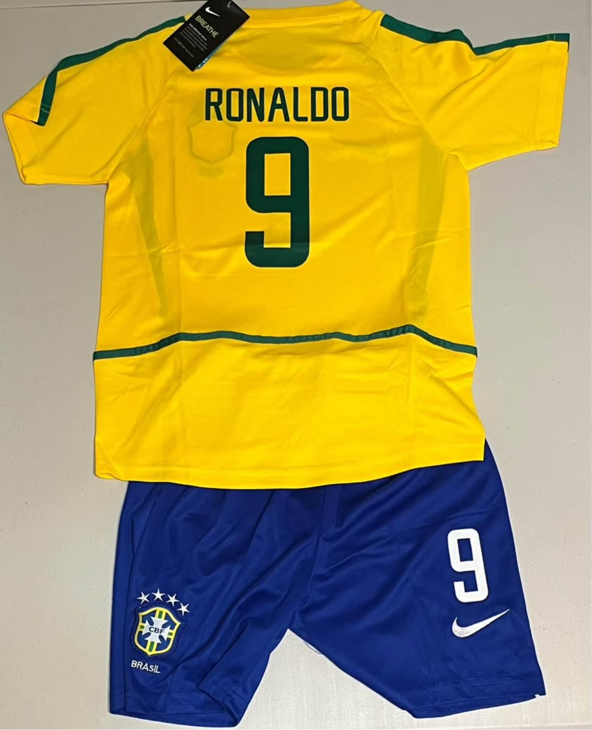 RONALDO 2002 BRAZIL KIDS SET