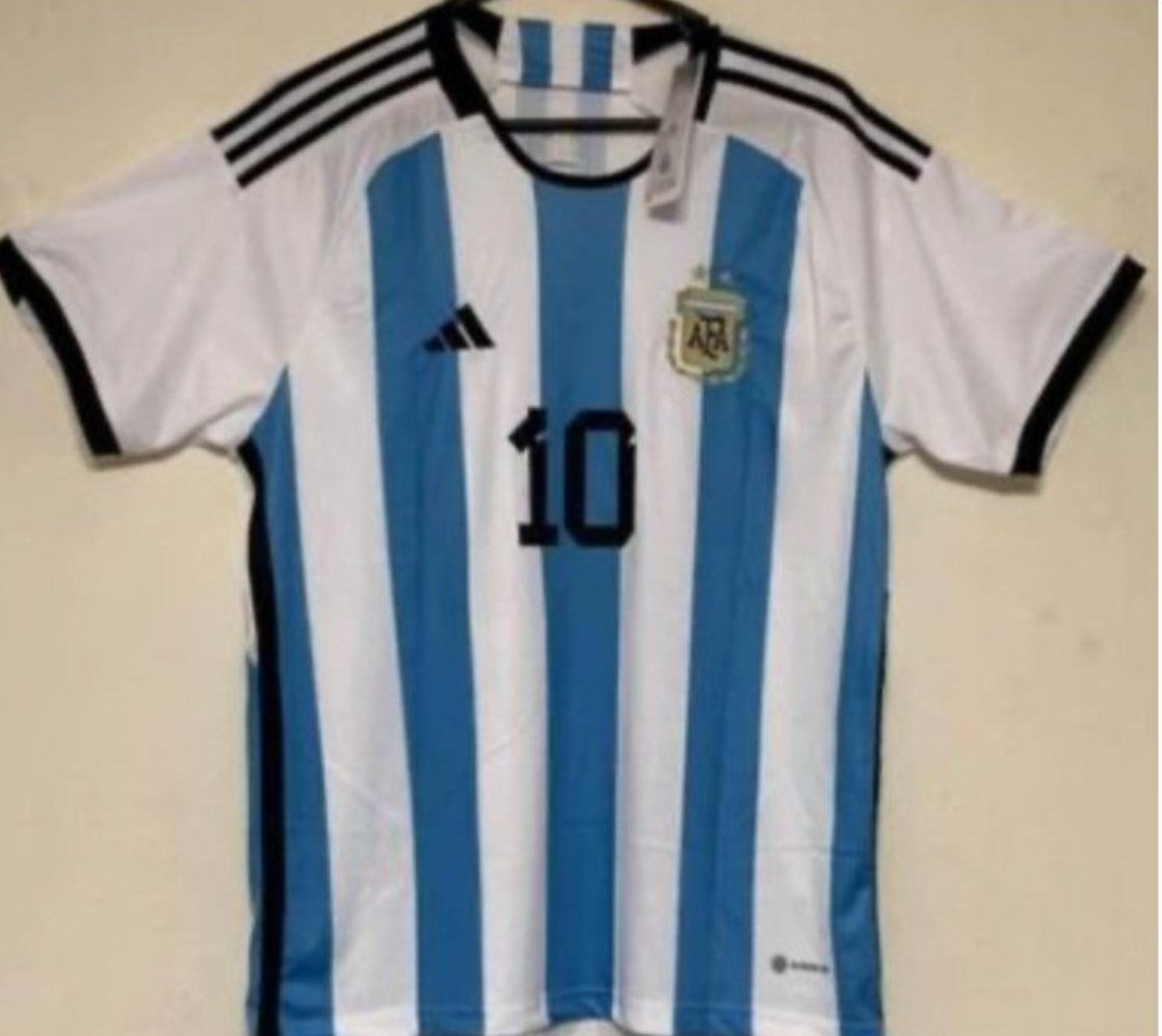 LIONEL MESSI ARGENTINA 2022 FIFA WORLD CUP JERSEY