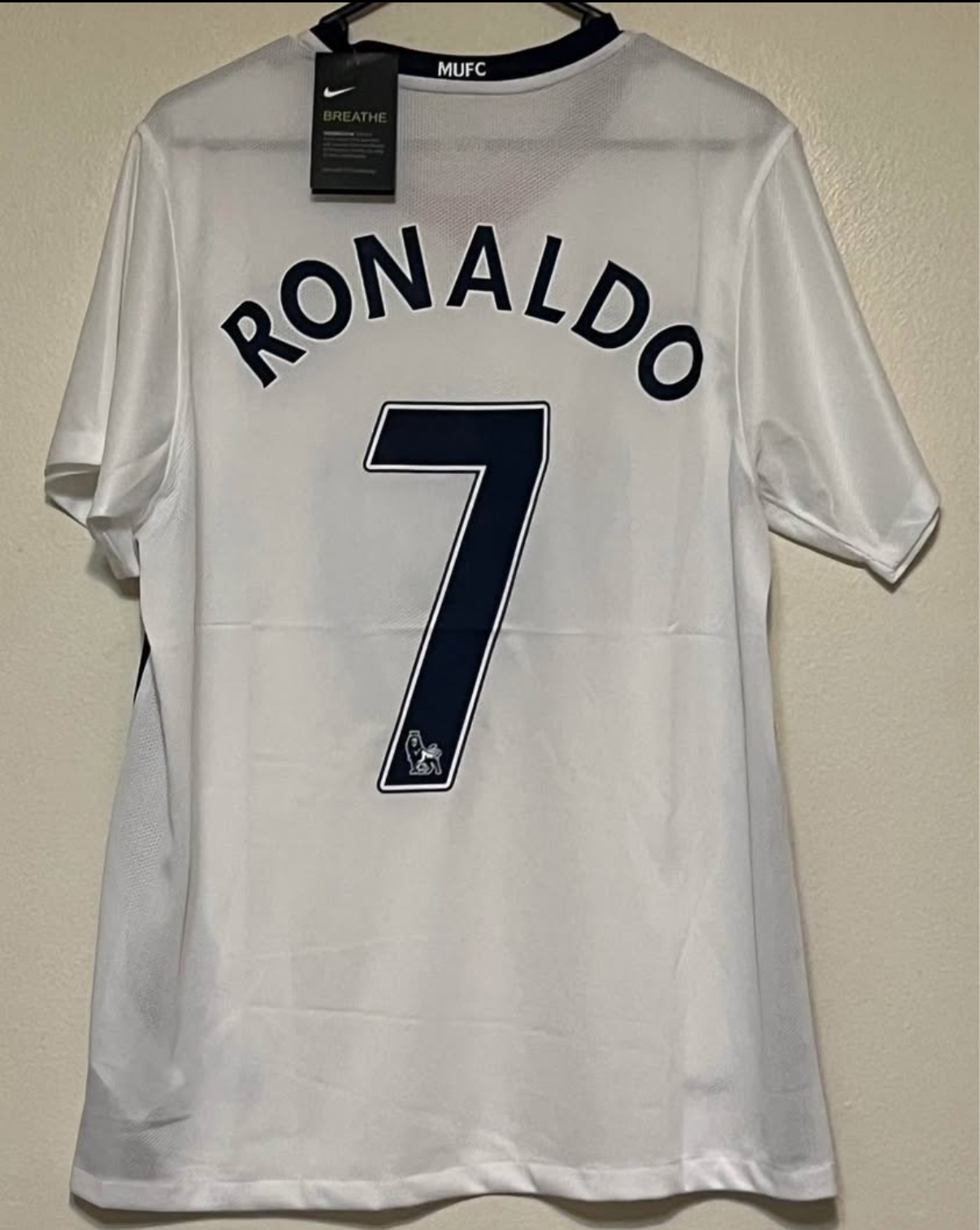 CRISTIANO RONALDO MAN U AIG AWAY RETRO JERSEY