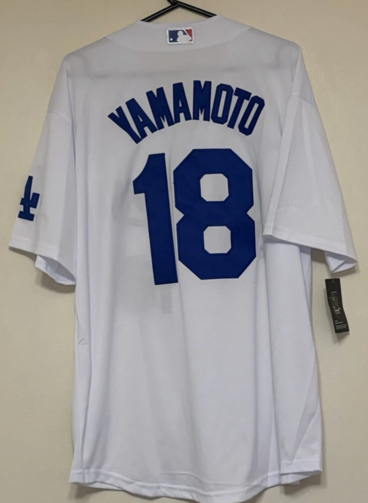 YAMAMOTO LA DODGERS 2025 WORLD SERIES WHITE BASEBALL JERSEY