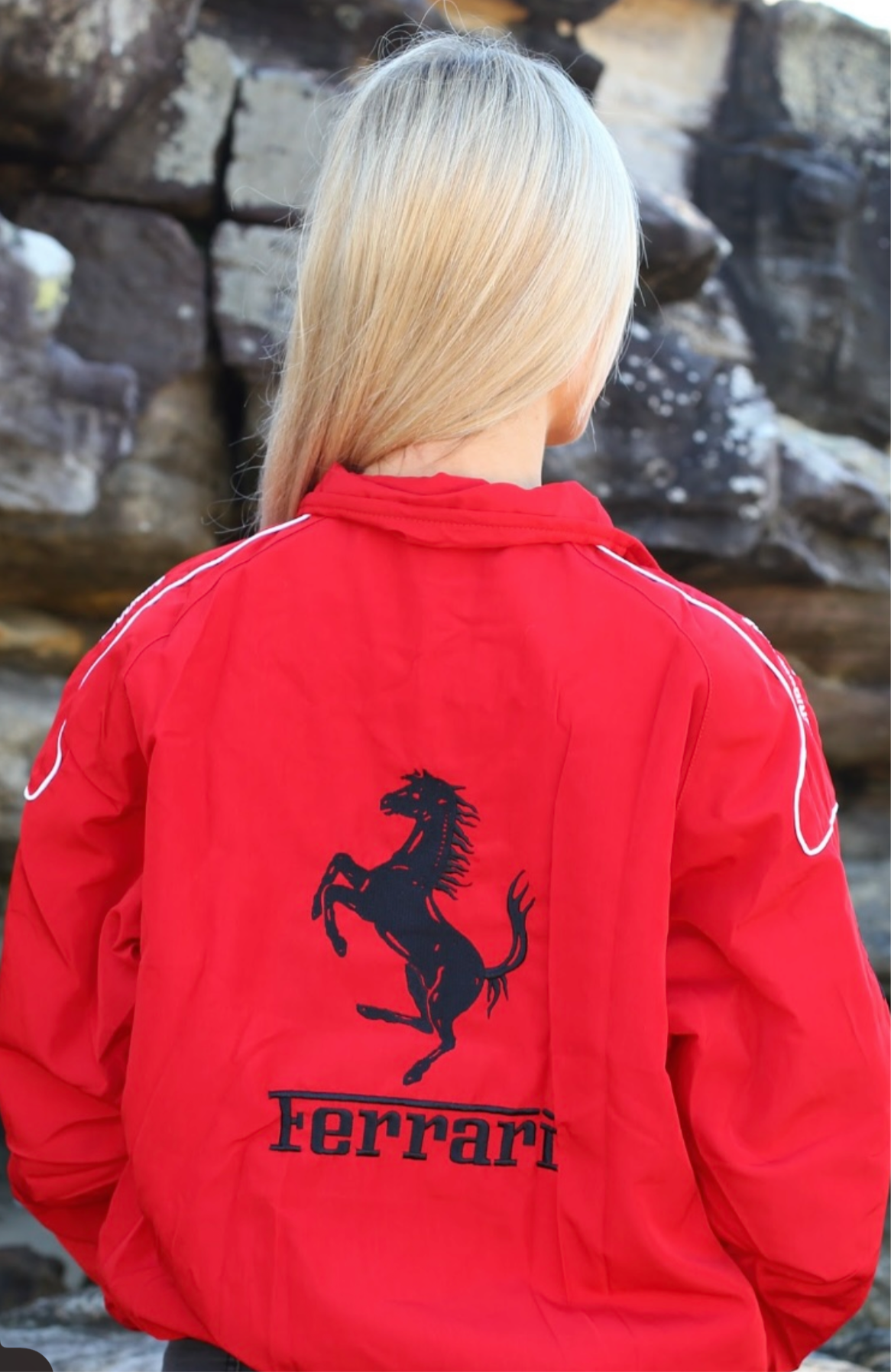 FERRARI RED WINTER RACING JACKET