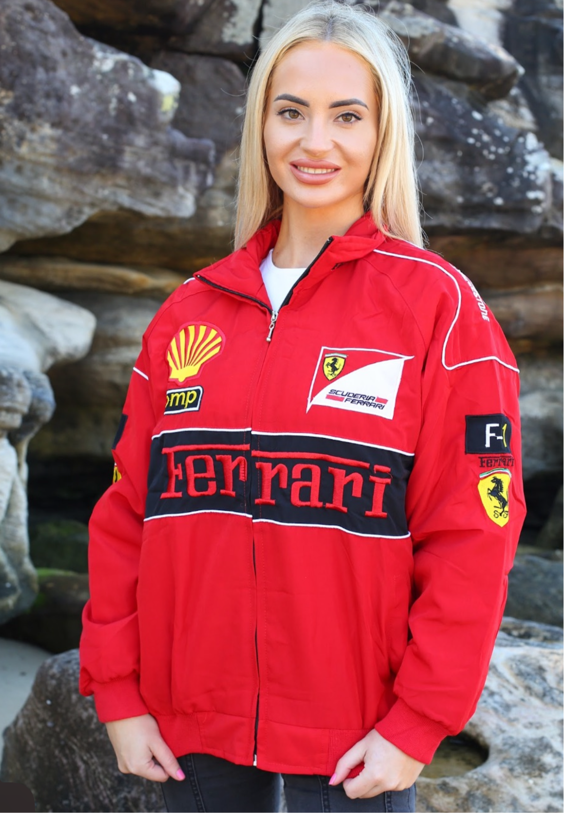 FERRARI RED WINTER RACING JACKET