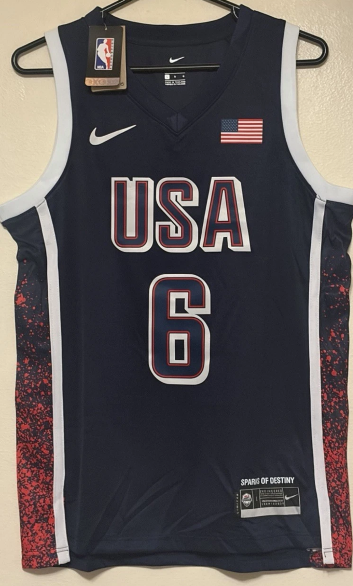 LEBRON JAMES USA OLMPICS JERSEY