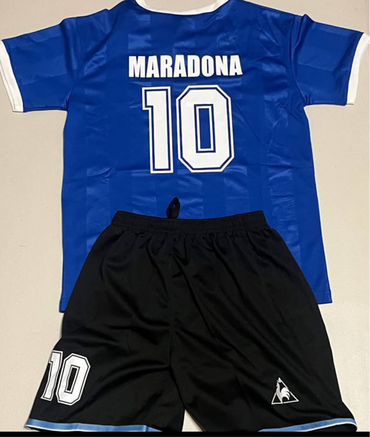 MARADONA 1986 ARGENTINA AWAY KIDS SET