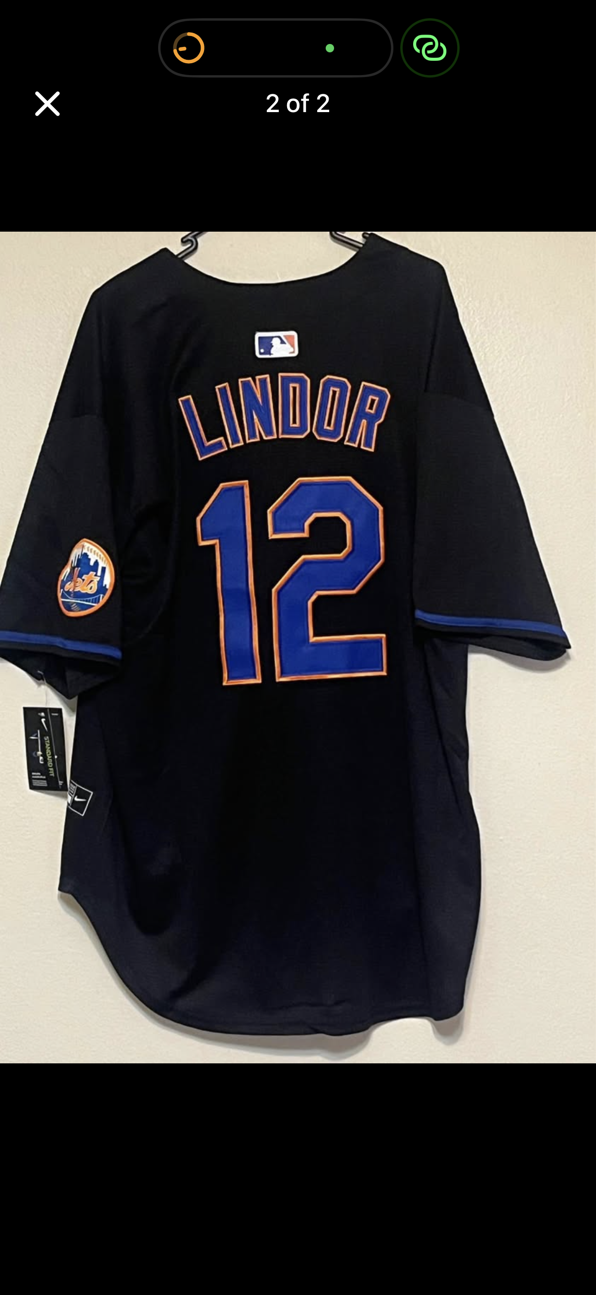 LINDOR METS BASEBALL JERSEY