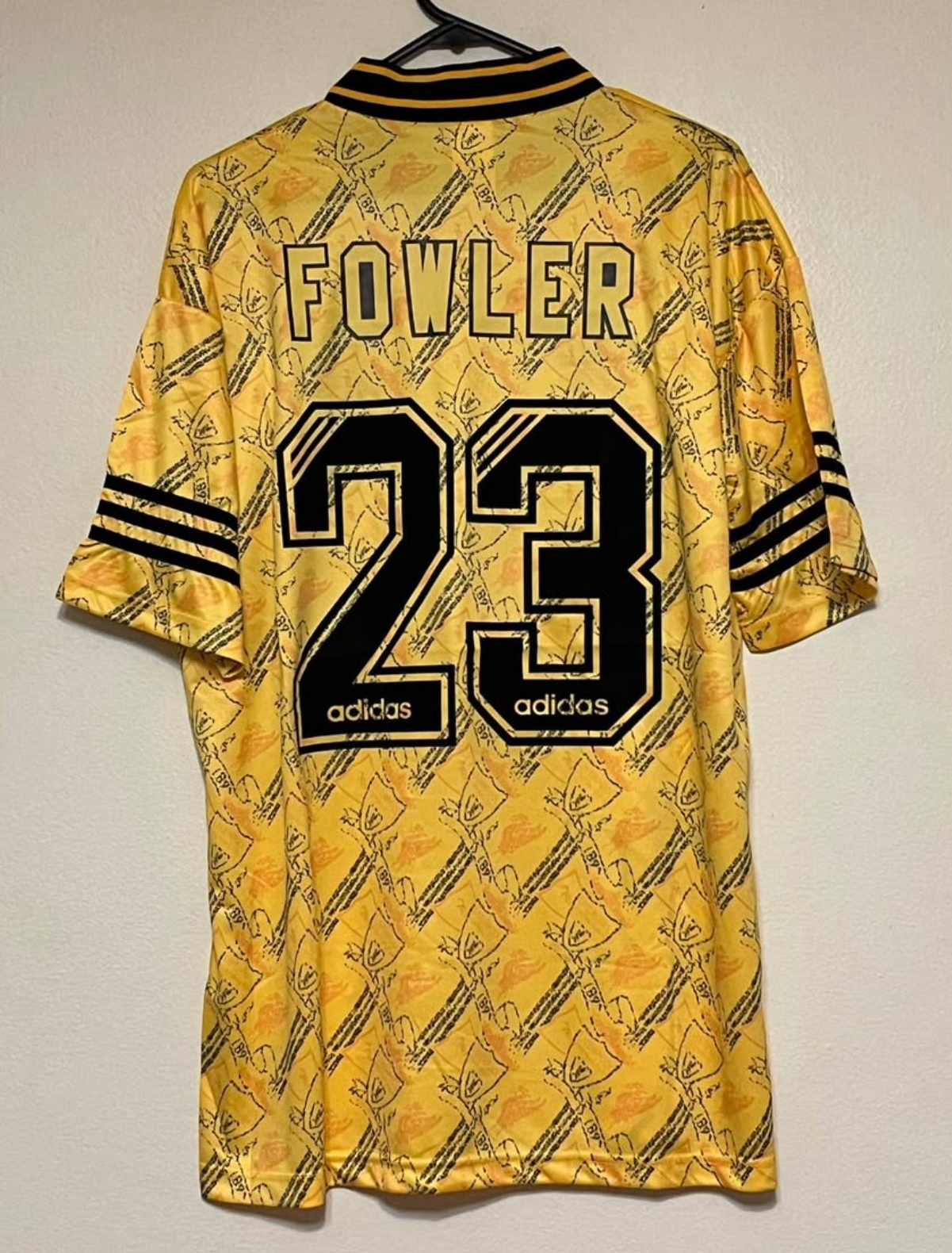 ROBBIE FOWLER LIVERPOOL AWAY JERSEY