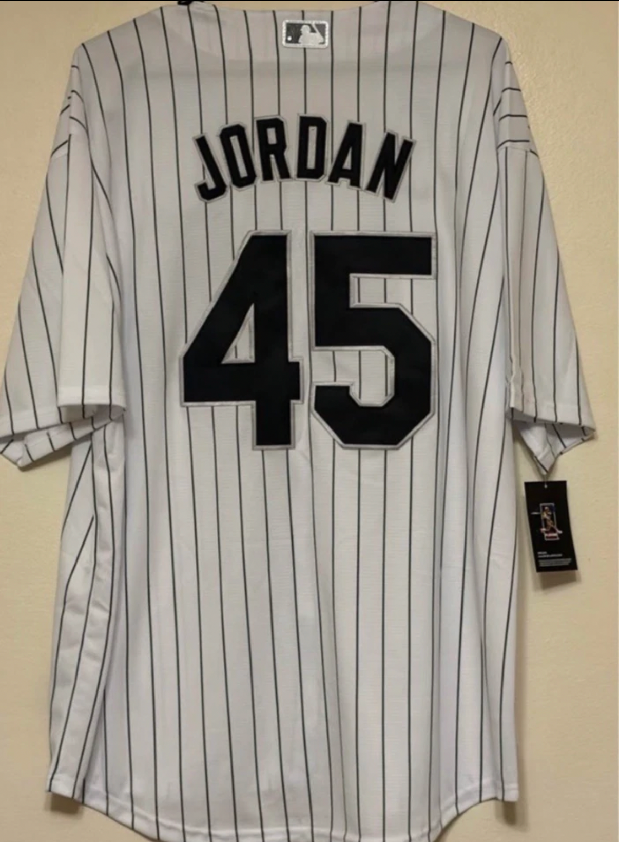 JORDAN 45 CHICAGO WHITE SOX BASEBALL JERSEY