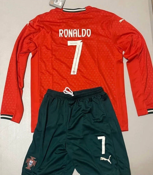 RONALDO PORTUGAL 2025 KIDS LONG SLEEVE KIDS SET