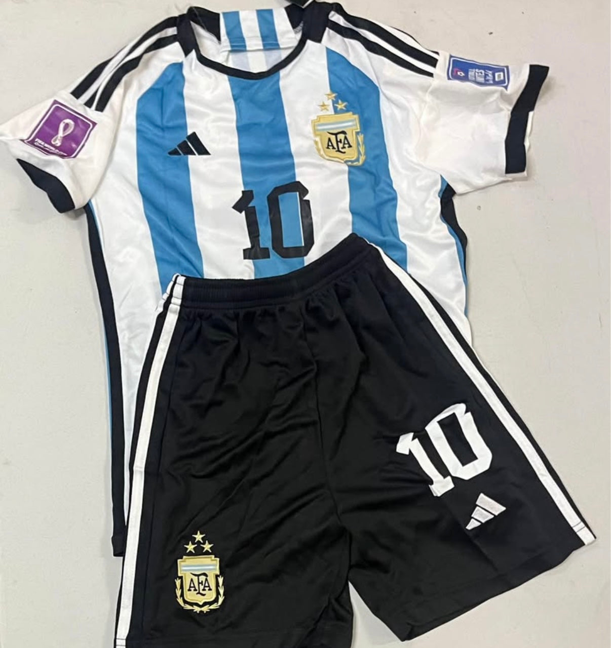 MESSI ARGENTINA WORLD CUP 22 KIDS SET