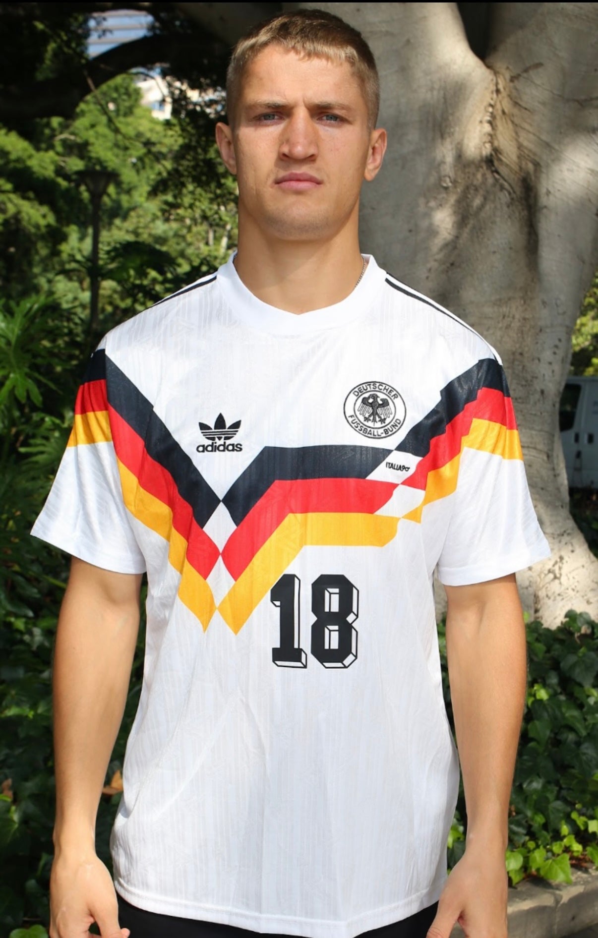 KLINSMANN 1990 WEST GERMANY WORLD CUP JERSEY