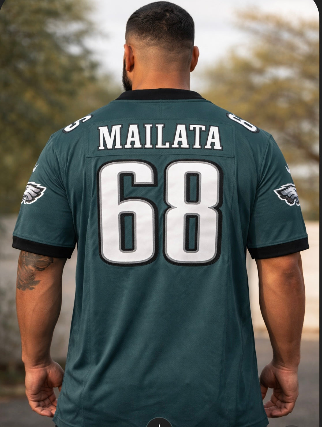 MAILATA PHILADELPHIA EAGLES SUPER BOWL NFL JERSEY