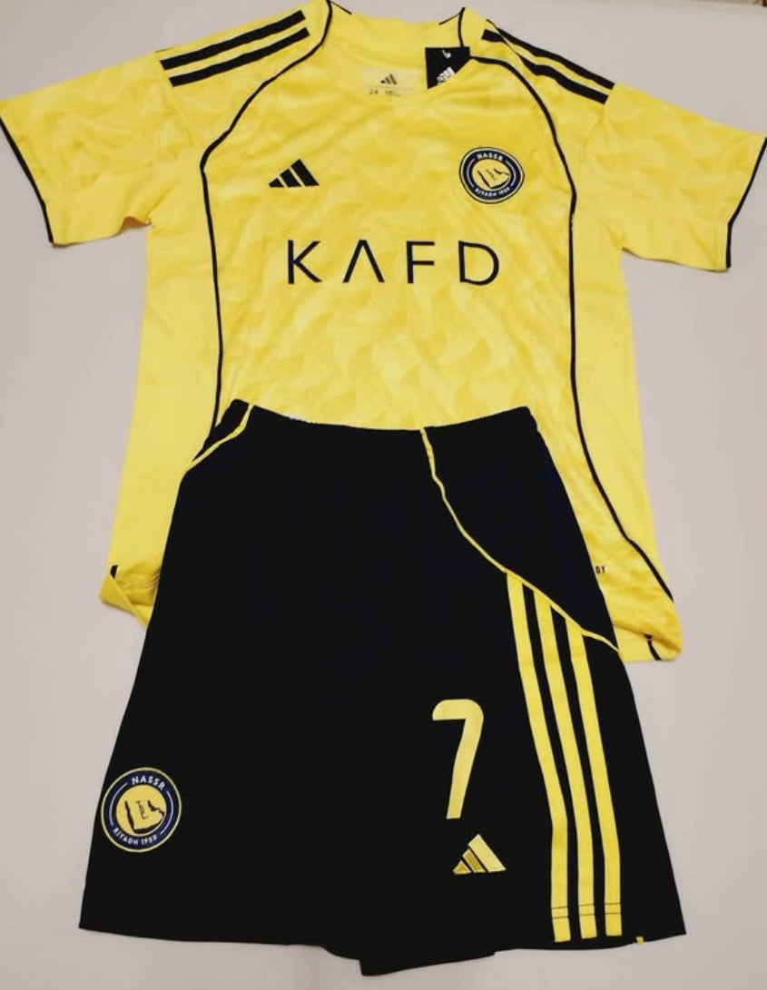 RONALDO AL NASSR 2025/26 HOME KIDS SET