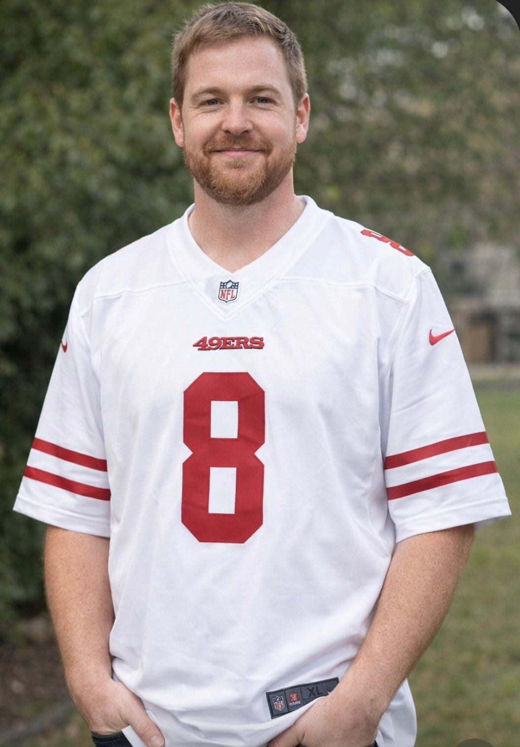 STEVE YOUNG SAN FRANCISCO 49ERS WHITE JERSEY