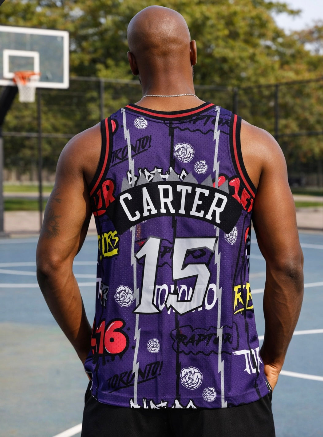 VINCE CARTOR RAPTORS GRAFFITI JERSEY