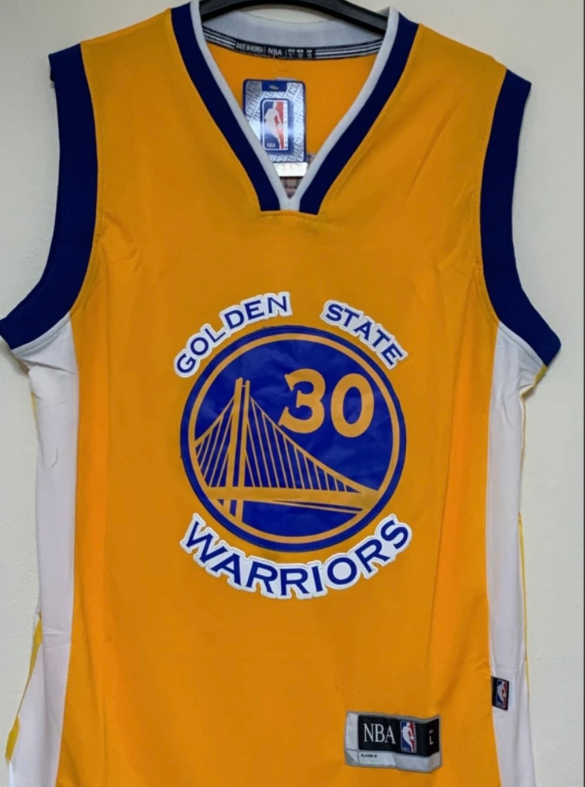 CURRY WARRIORS YELLOW JERSEY