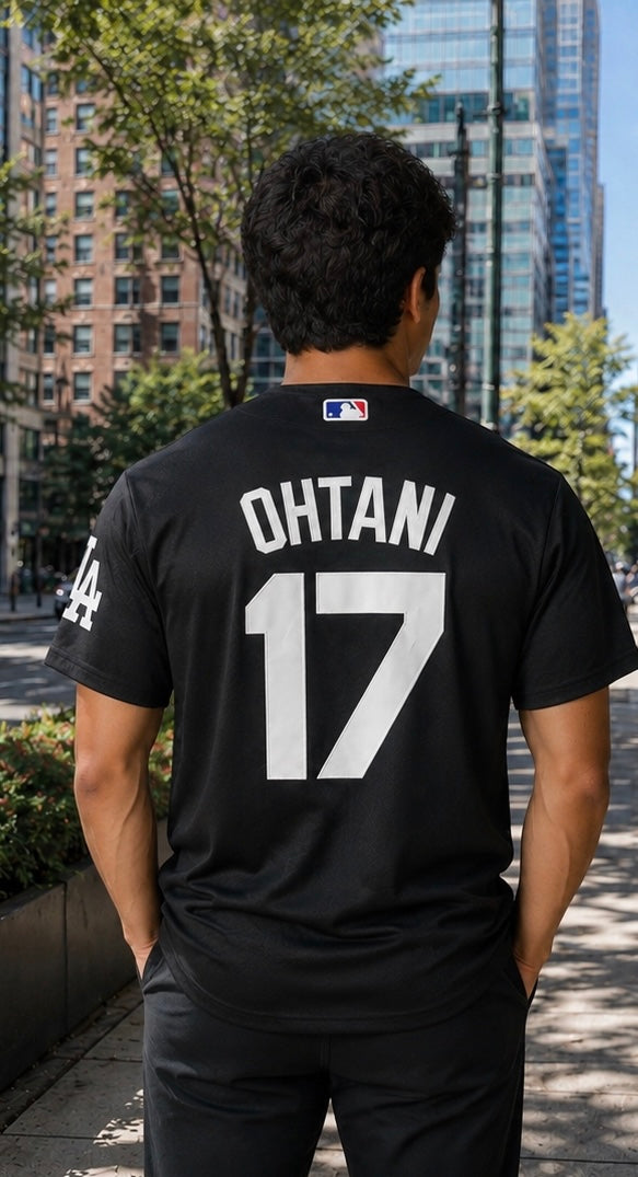 OHTANI BLACK LA DODGERS MLB JERSEY