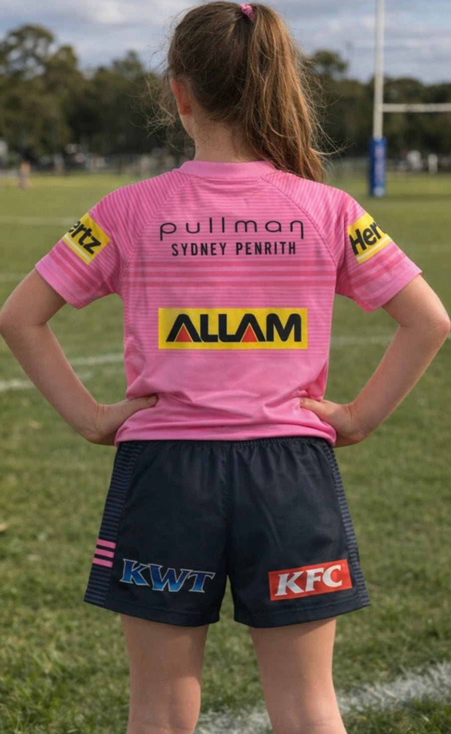 PENRITH PANTHERS 2026 AWAY KIDS JERSEY/SHORTS SET