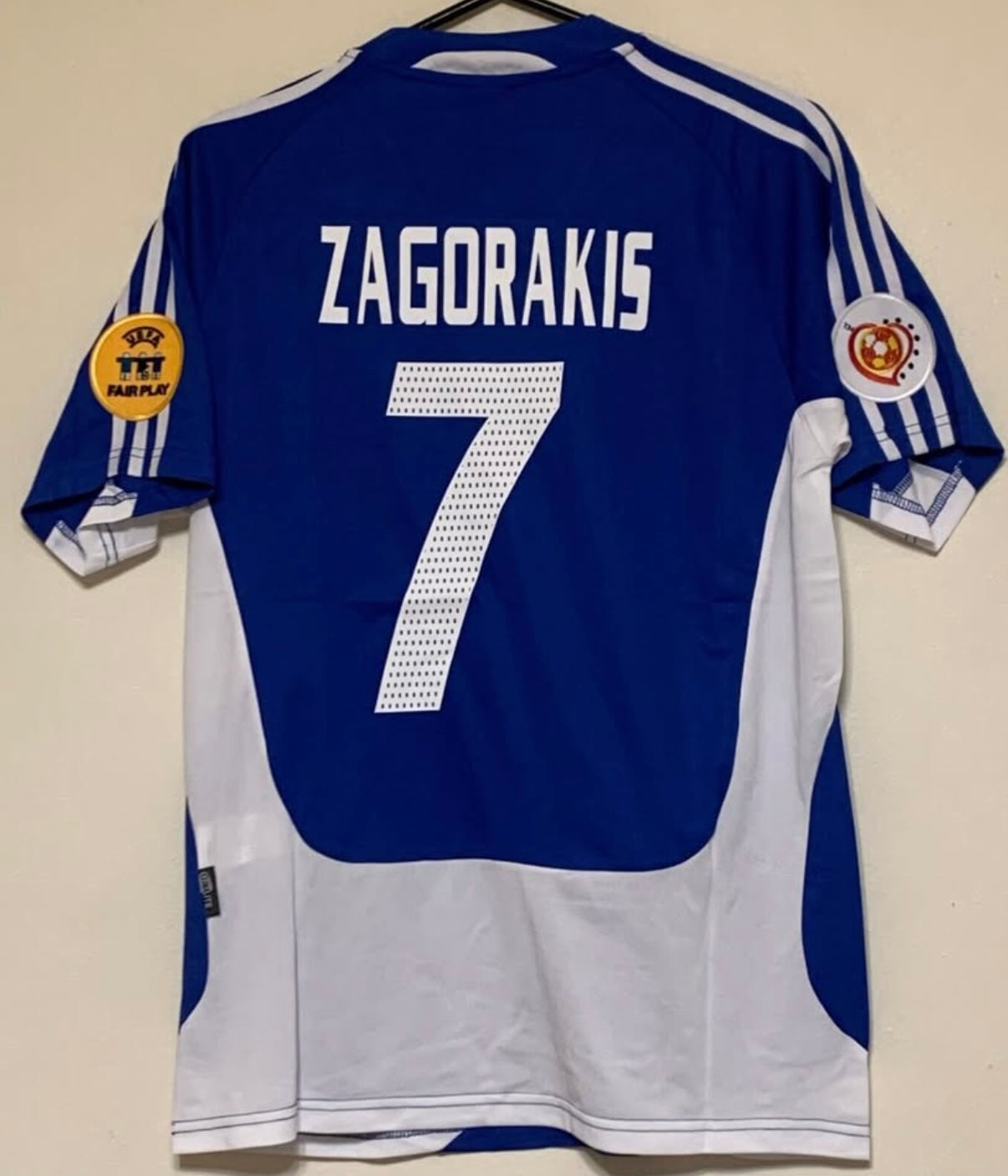 ZAGORAKIS GREECE 2004 EURO HOME JERSEY