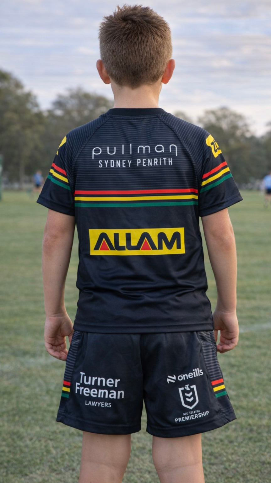 PENRITH PANTHERS 2026 KIDS HOME JERSEY/SHORTS SET