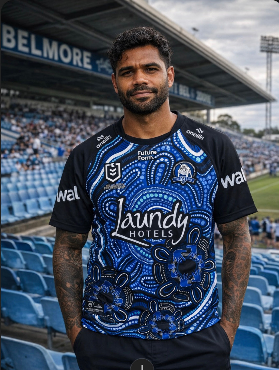 CANTERBURY BULLDOGS NRL INDIGENOUS JERSEY