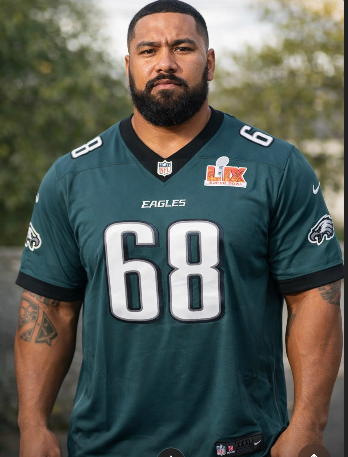 MAILATA PHILADELPHIA EAGLES SUPER BOWL NFL JERSEY