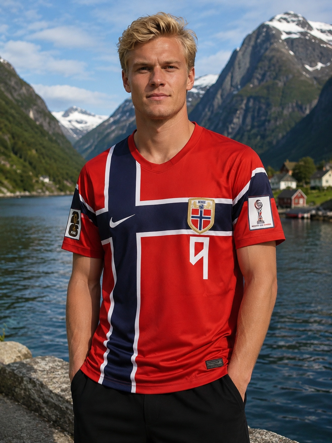 HAALAND NORWAY 2026 FIFA HOME WORLD CUP JERSEY