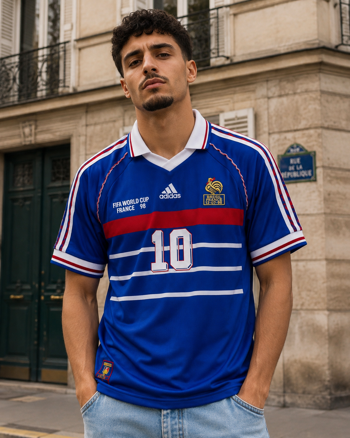 ZIDANE 1998 FRANCE WORLD CUP JERSEY