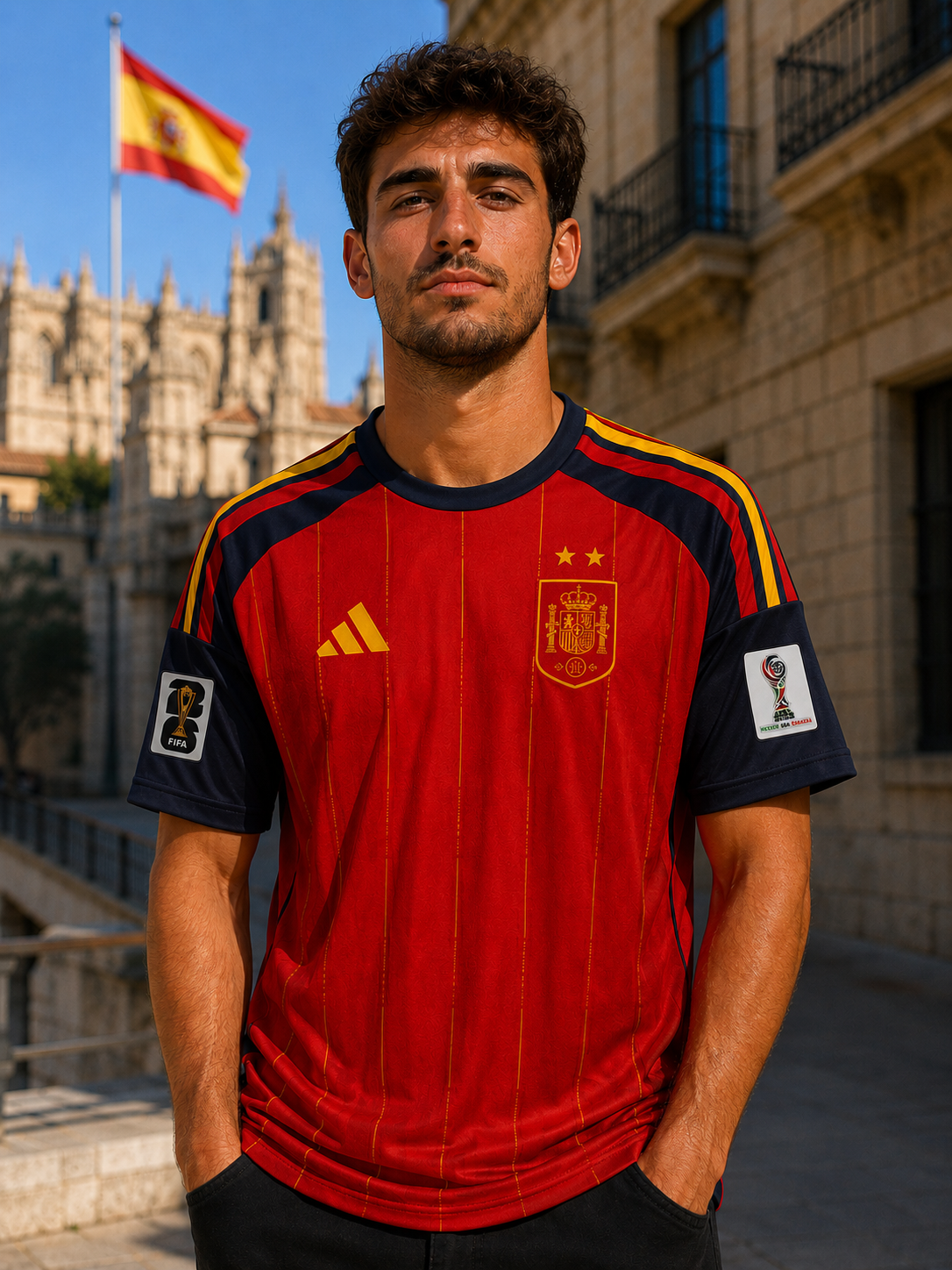 SPAIN 2 STAR FIFA 2026 WORLD CUP HOME JERSEY