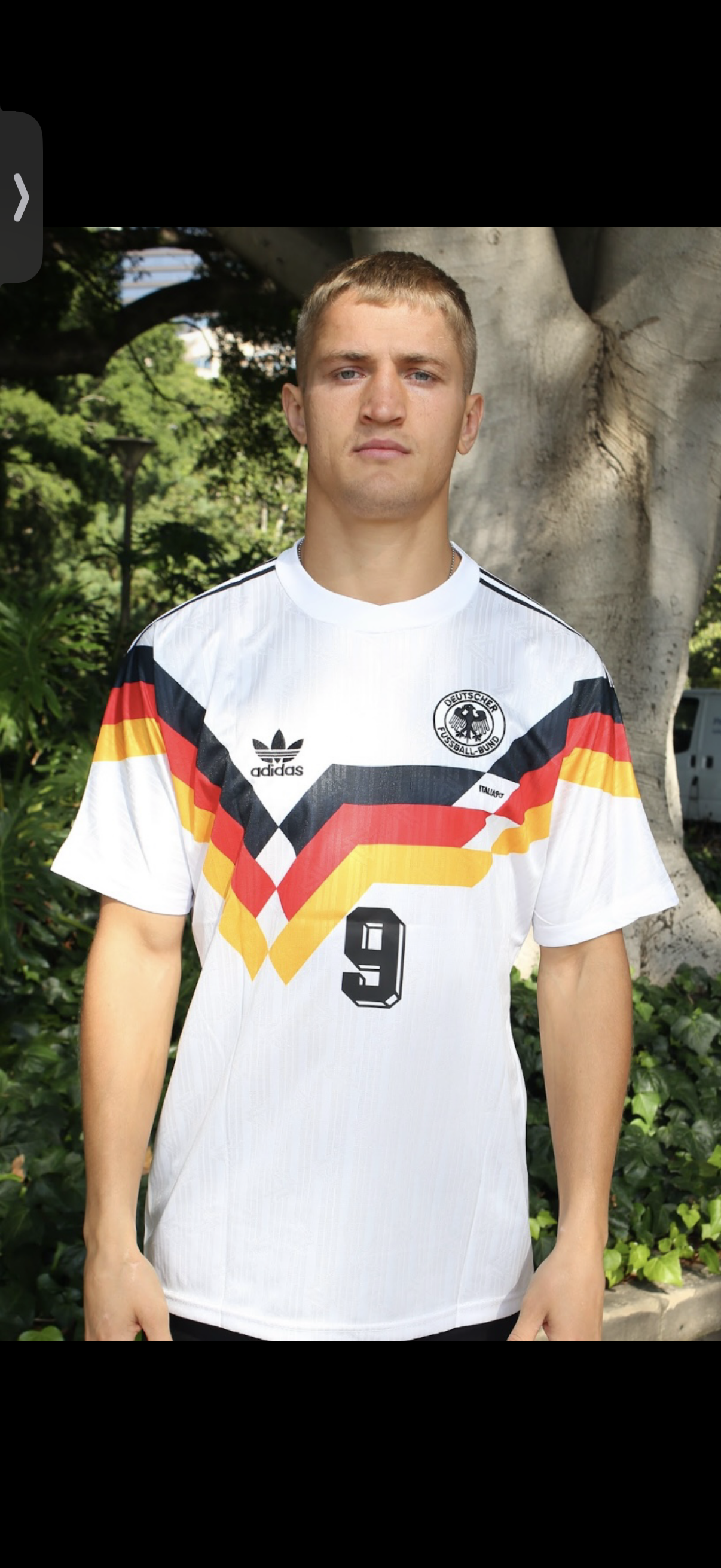 VOLLER 9 WEST GERMANY 1990 WORLD CUP JERSEY