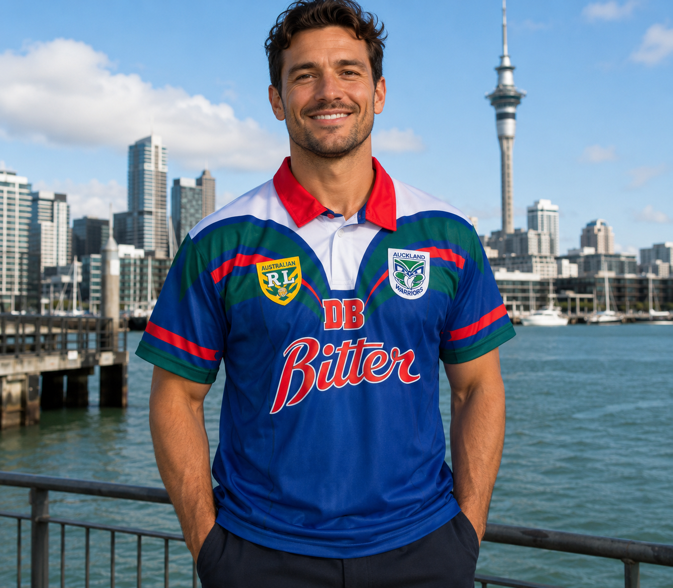 AUCKLAND WARRIORS 1995 ARL RETRO POLY JERSEY