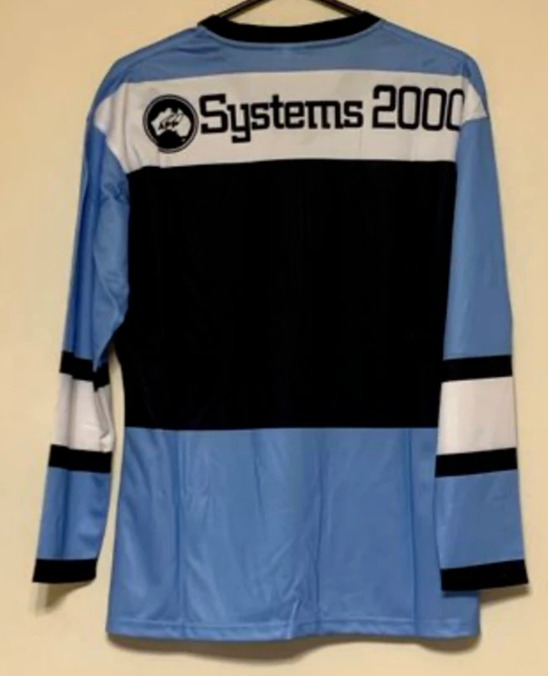 CRONULLA-SHARKS NSWRL LONG SLEEVE POLY NRL RETRO JERSEY