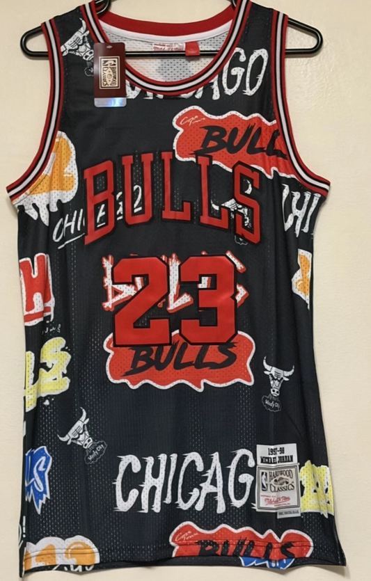 JORDAN BULLS NBA GRAFFITI JERSEY