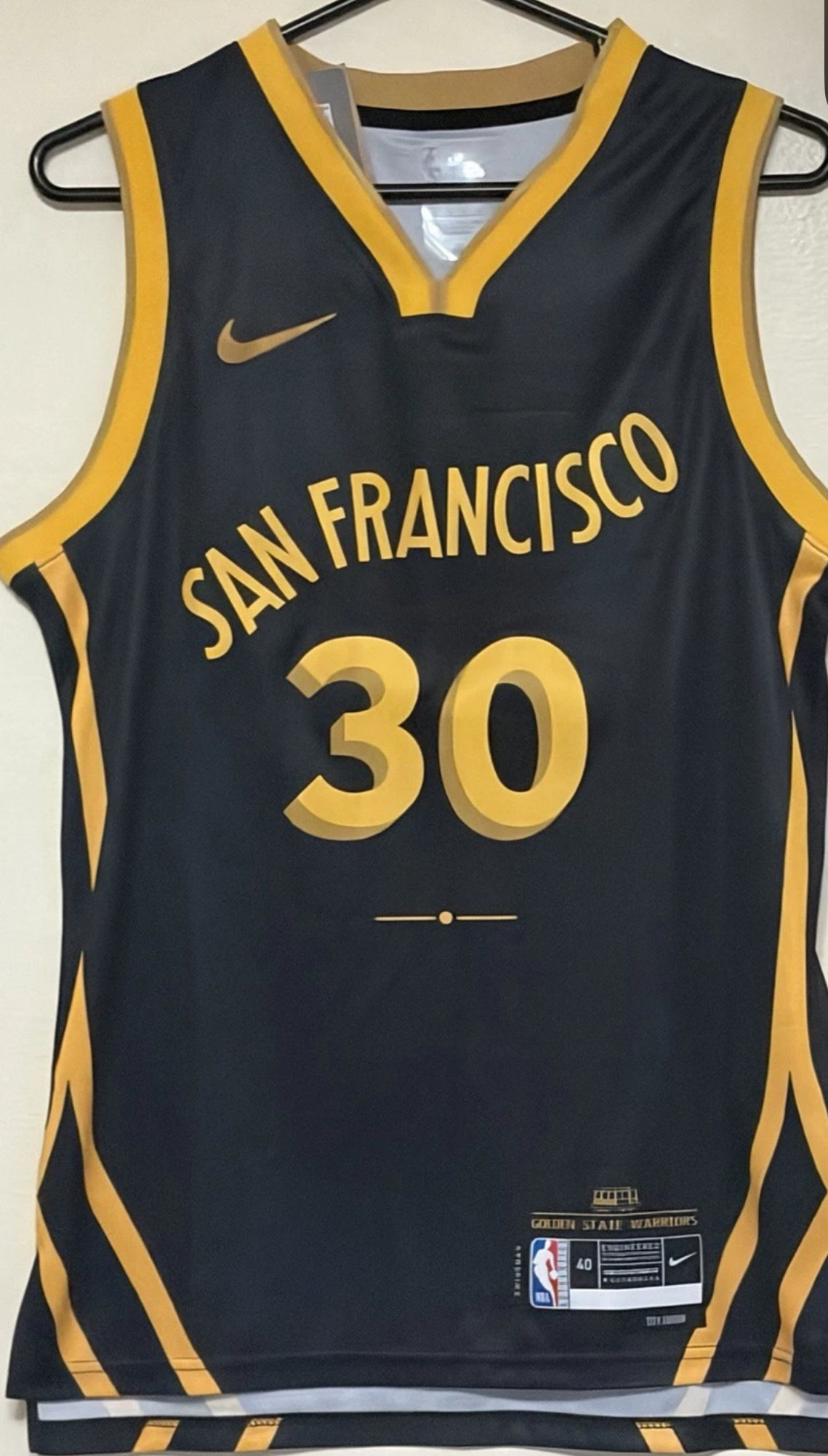 STEPH CURRY SAN FRANCISCO BLACK JERSEY