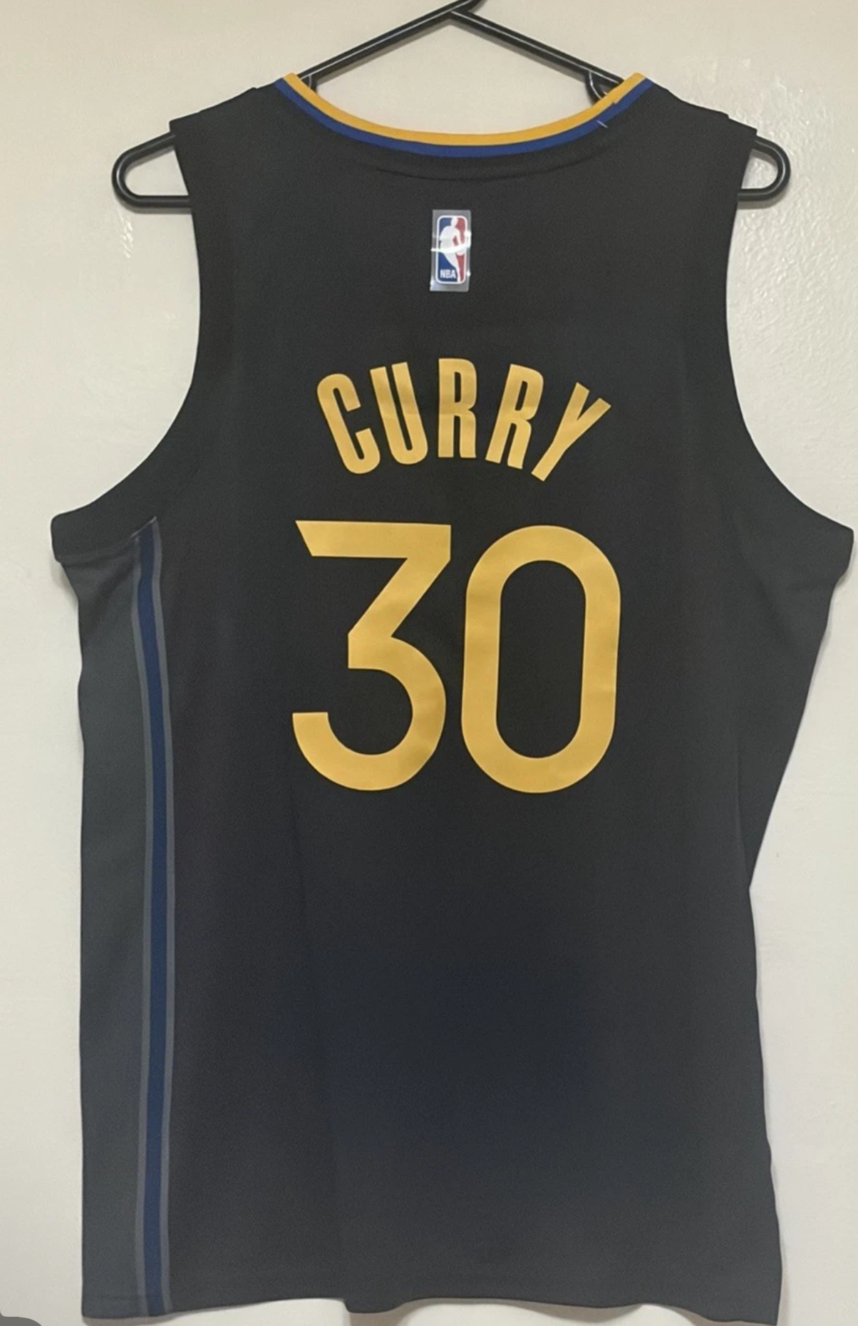 STEPH CURRY BLACK AWAY GOLDEN STATE WARRIORS JERSEY