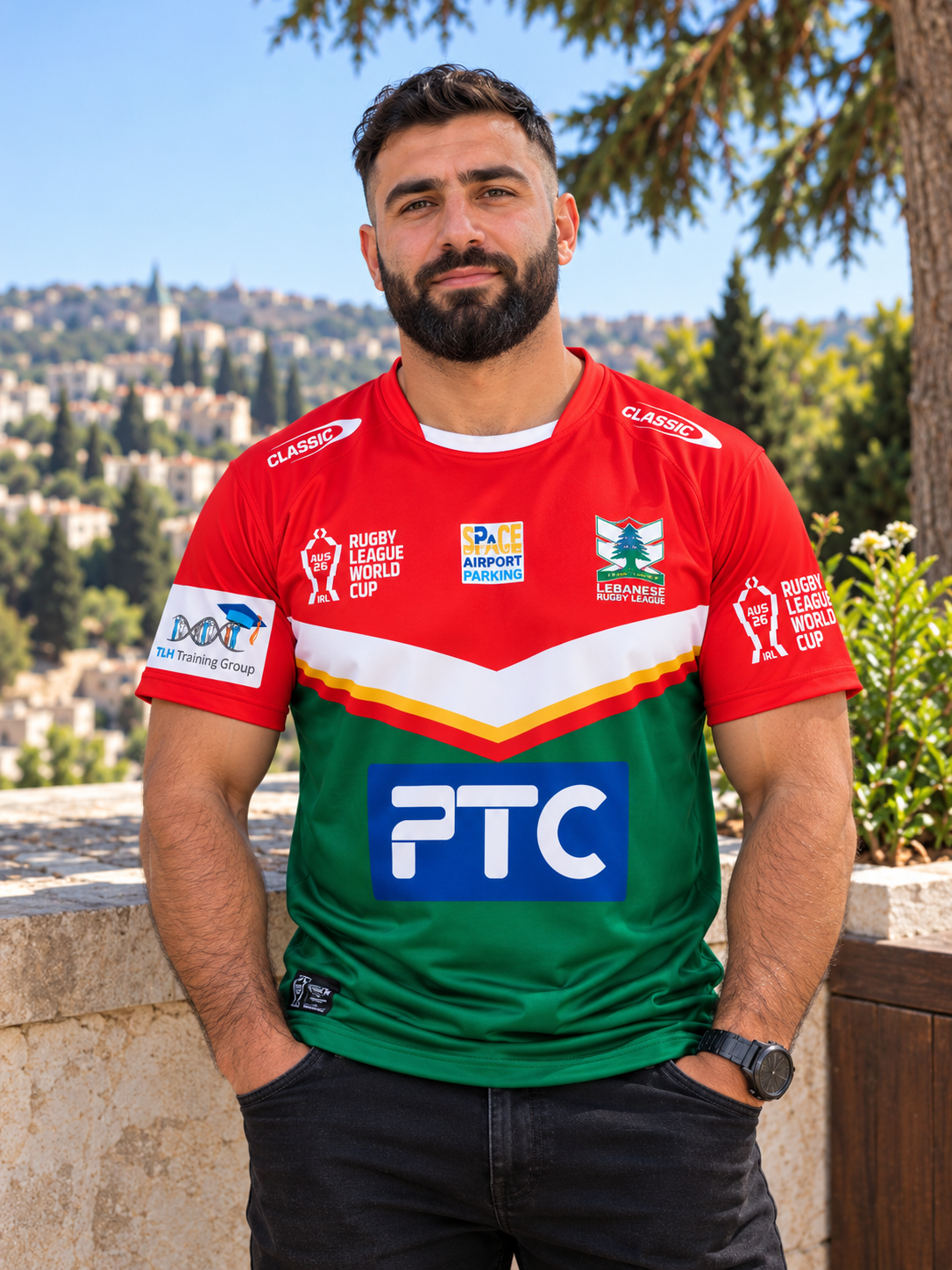 LEBANON 2026 RUGBY LEAGUE WORLD CUP JERSEY