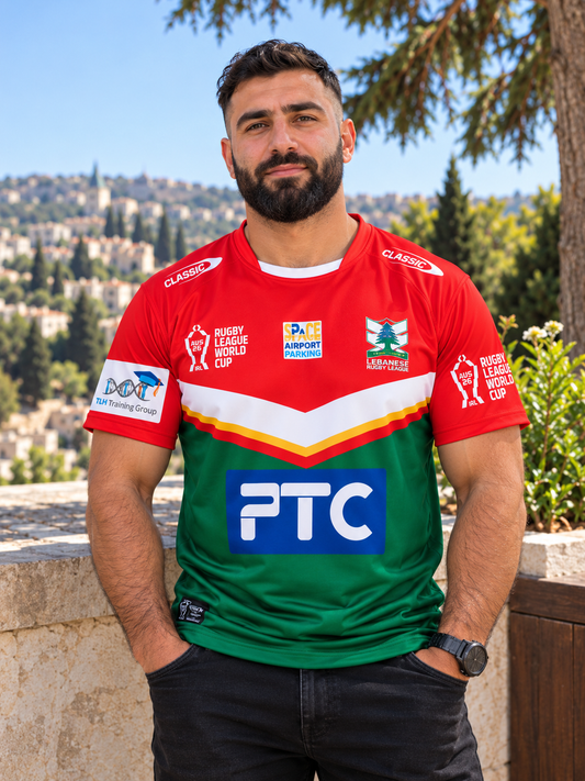 LEBANON 2026 RUGBY LEAGUE WORLD CUP JERSEY