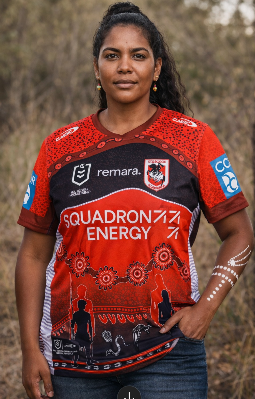 ST GEORGE ILLAWARRA DRAGONS INDIGENOUS JERSEY