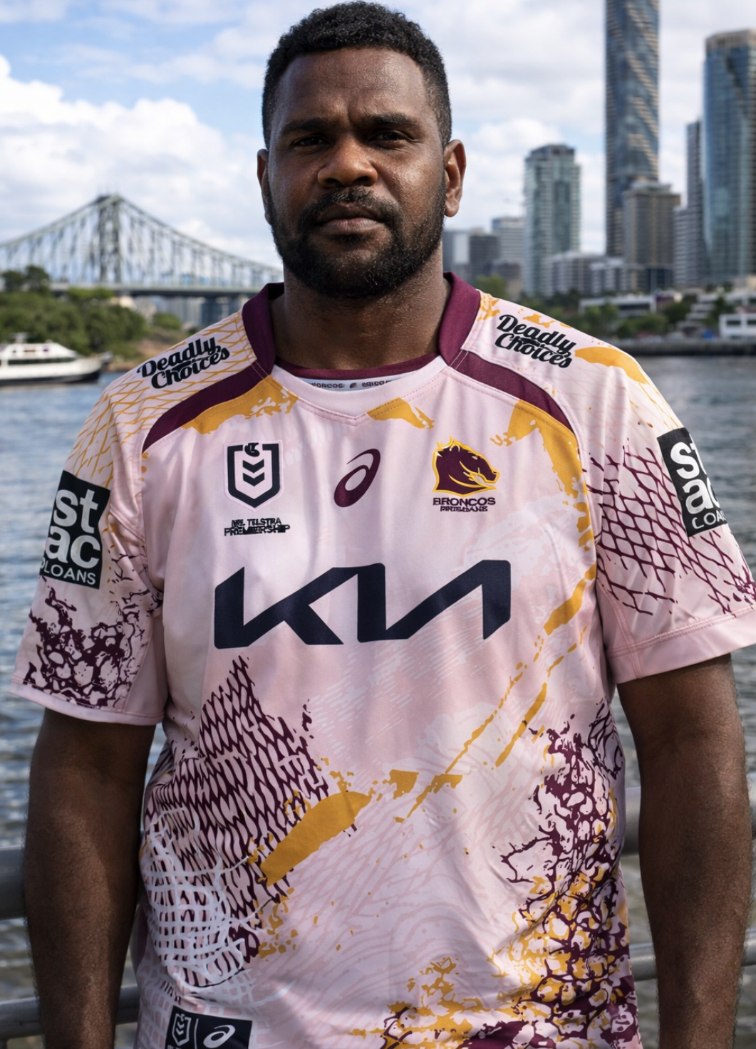BRISBANE BRONCOS NRL INDIGENOUS JERSEY