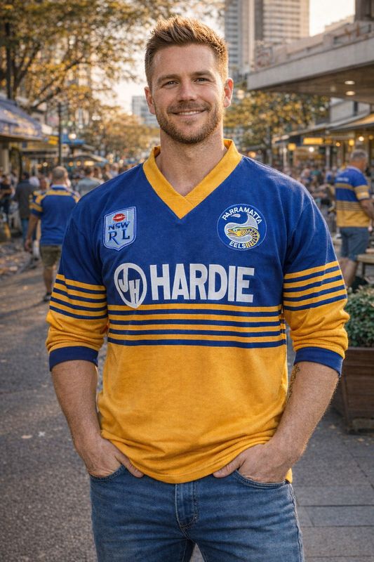 PARRAMATTA EELS 1986 RUGBY LEAGUE POLY JERSEY