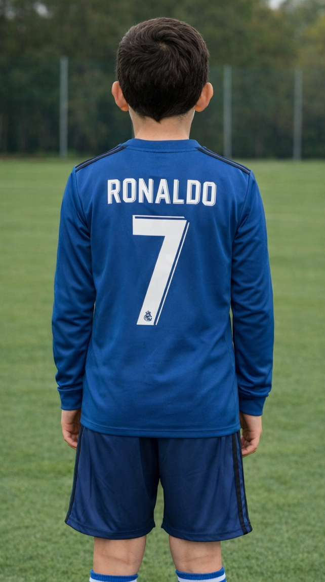 RONALDO 2016/2017 REAL MADRID LONG SLEEVE KIDS SET