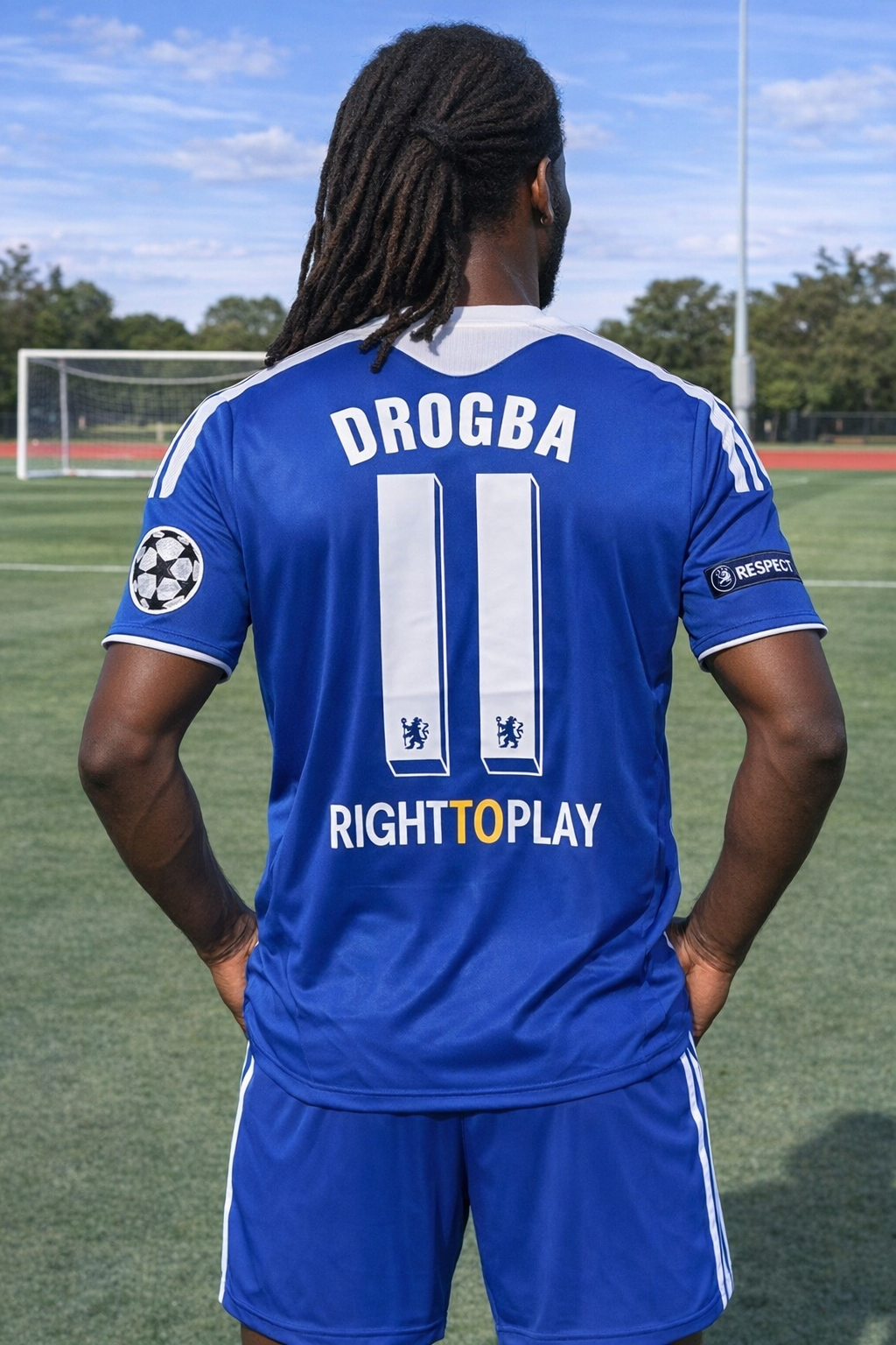 DIDIER DROGBA CHELSEA 2012 CHAMPIONS LEAGUE FINAL JERSEY
