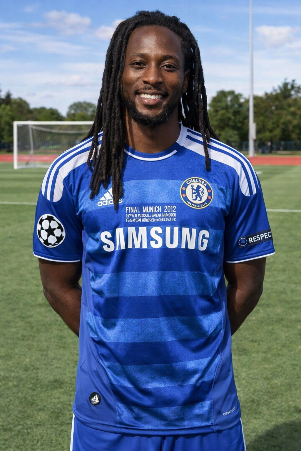 DIDIER DROGBA CHELSEA 2012 CHAMPIONS LEAGUE FINAL JERSEY