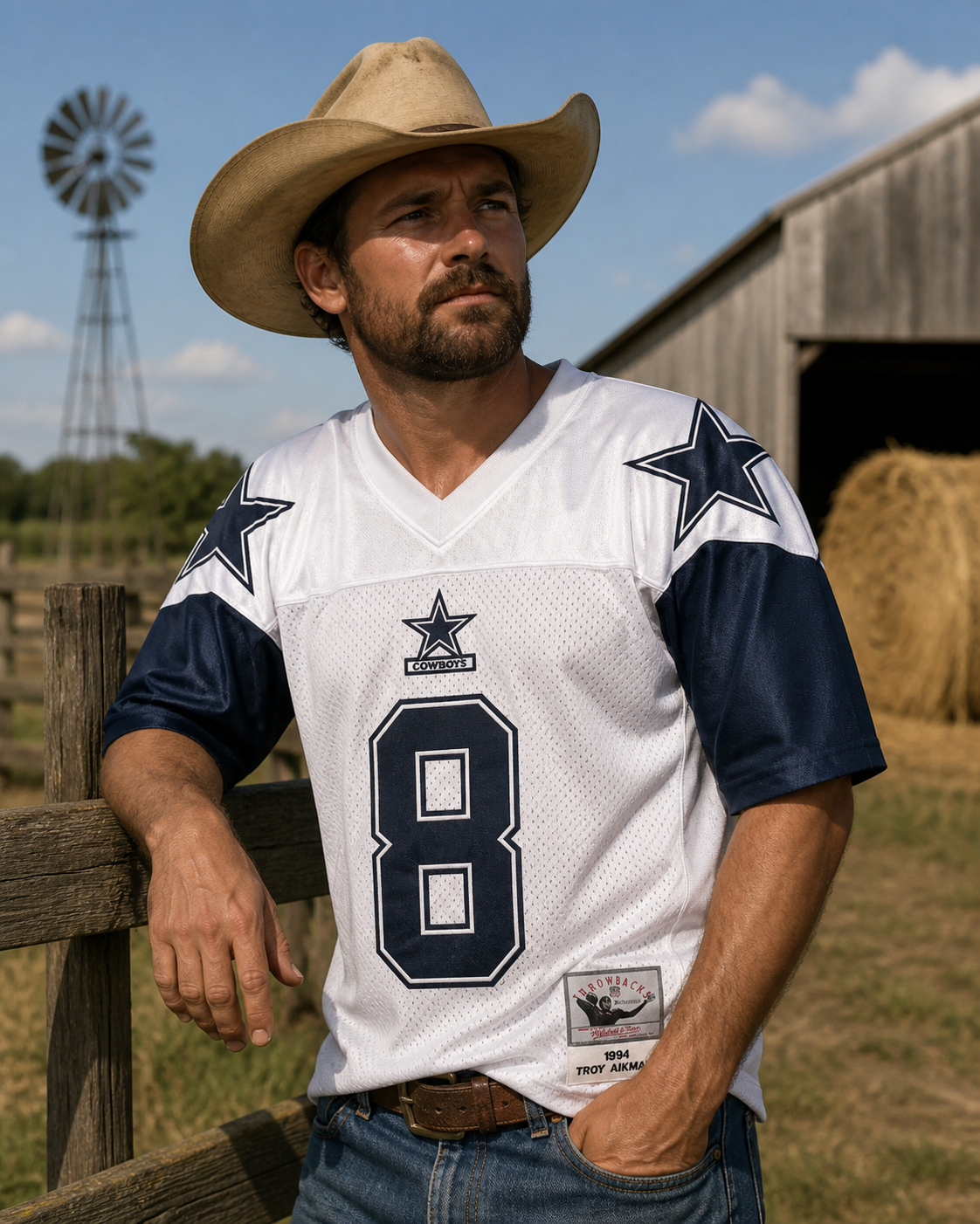 AIKMAN 1994 COWBOYS NFL RETRO JERSEY
