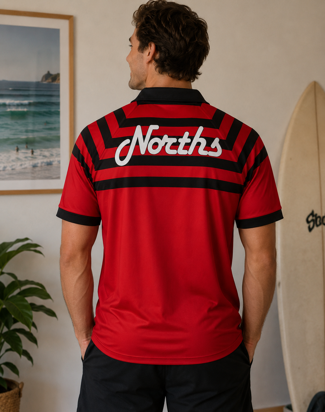 NORTHS SYDNEY BEARS 1991 POLYESTER RUGBY LEAGUE JERSEY