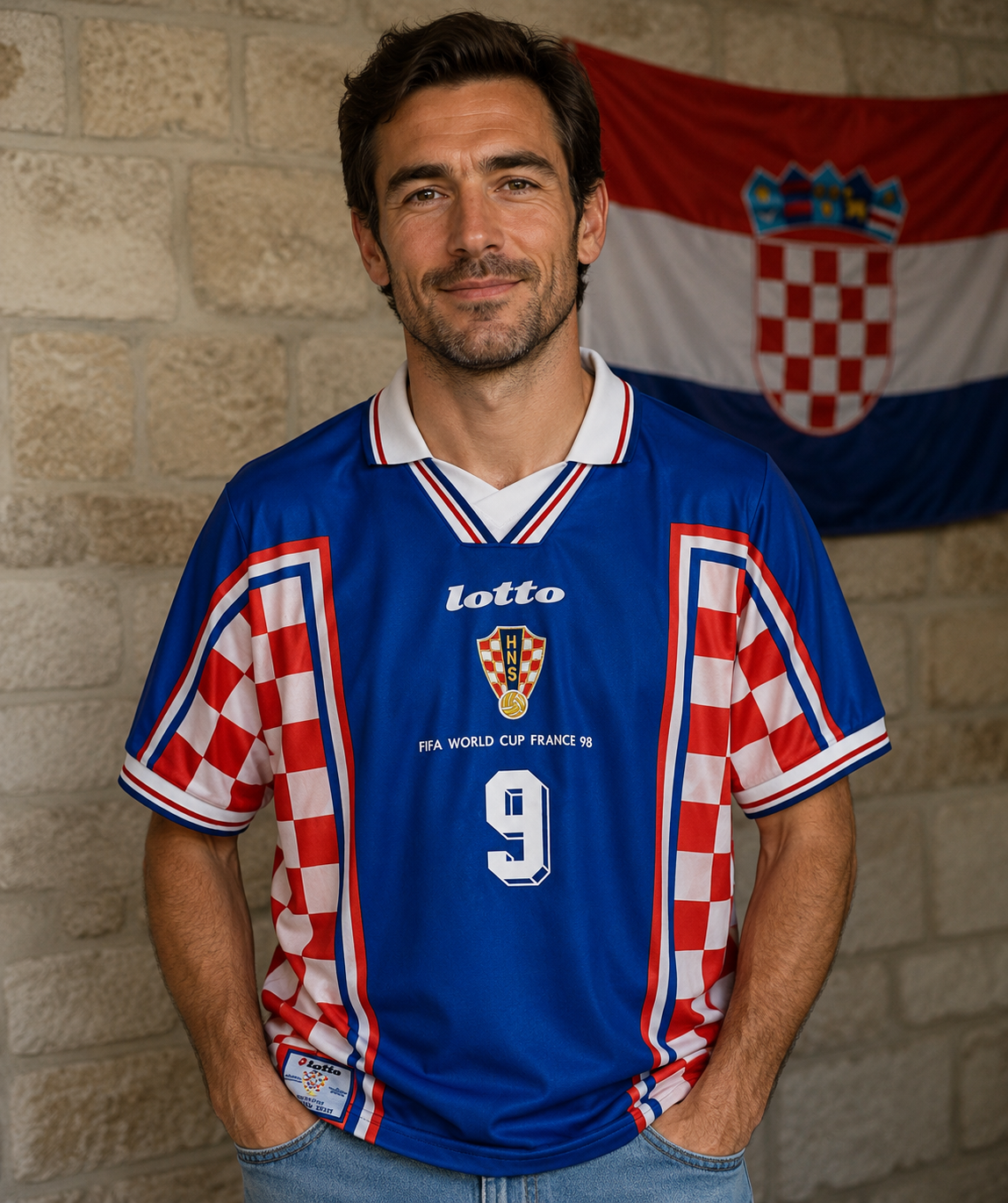 SUKER CROATIA 1998 WORLD CUP JERSEY